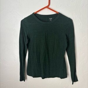 a.n.a Forest Green Long Sleeve Tee
